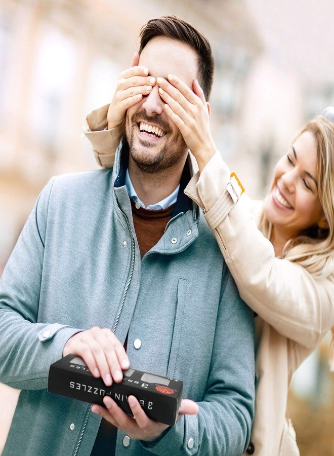 سكايليتي أحجية معدنية من 3 قطع من سكايليتي، لعبة ألغاز ذهنية، أحجية معدنية ثلاثية الأبعاد هدية عيد الميلاد للكبار والمراهقين، ألعاب ذكاء منطقية، لعبة تعليمية صعبة (تصميم أنيق) - Image 5